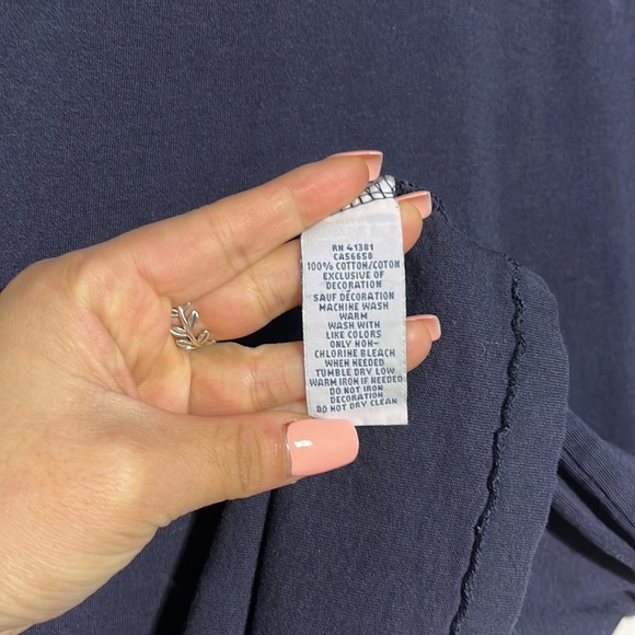 POLO Ralph Lauren Navy Jersey Crewneck Custom Fit T-shirt Size L - Picture 5 of 6